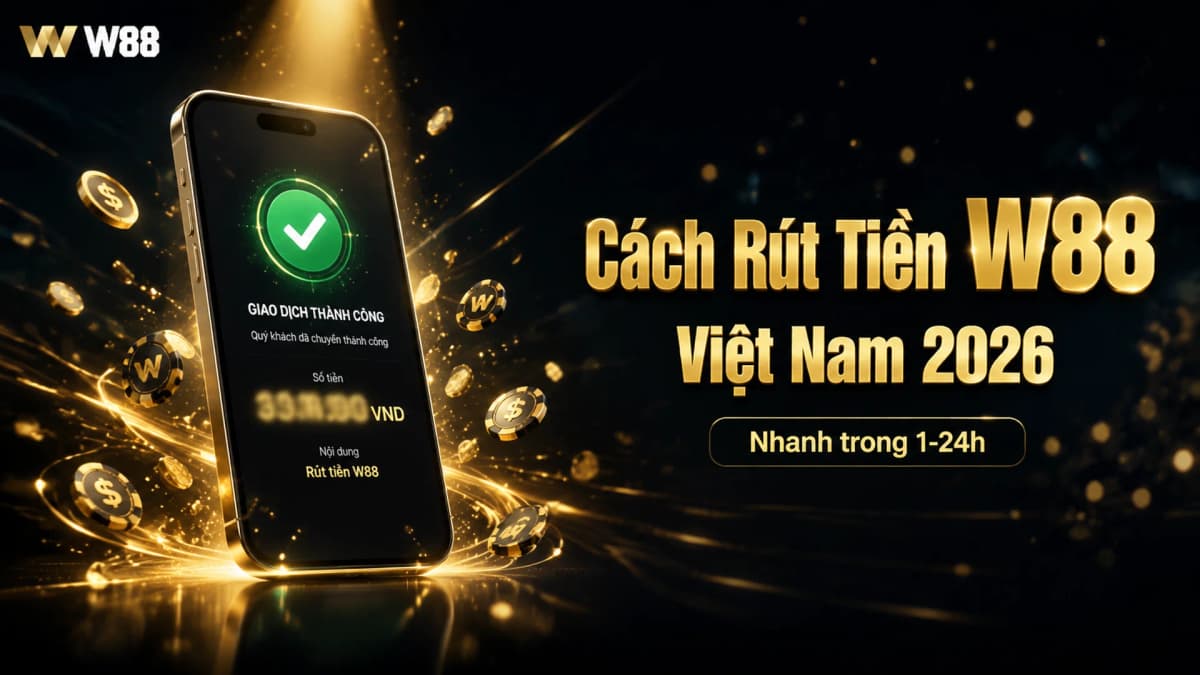Cách Rút Tiền W88 Việt Nam — Hướng Dẫn Nhanh trong 1-24h 2026