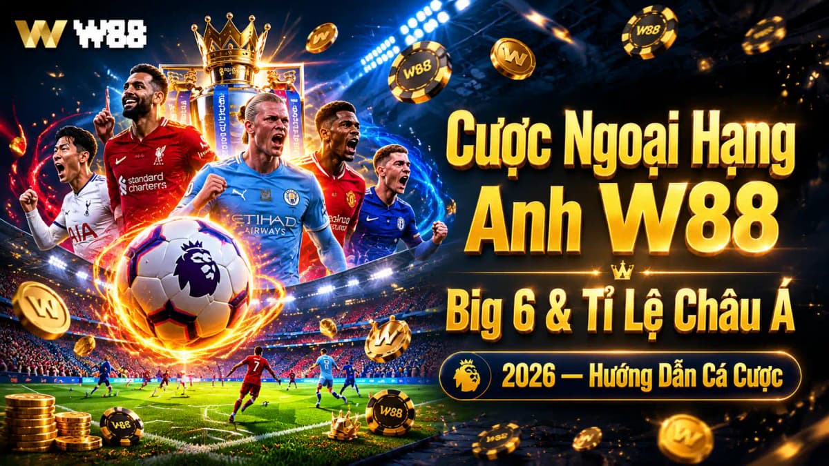 Cược Ngoại Hạng Anh 2026 W88 — Hướng Dẫn Toàn Tập Cho Người Việt