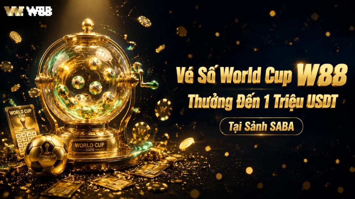 Cược World Cup Nhận Vé Số Thưởng Đến 1 Triệu USDT Tại SABA W88