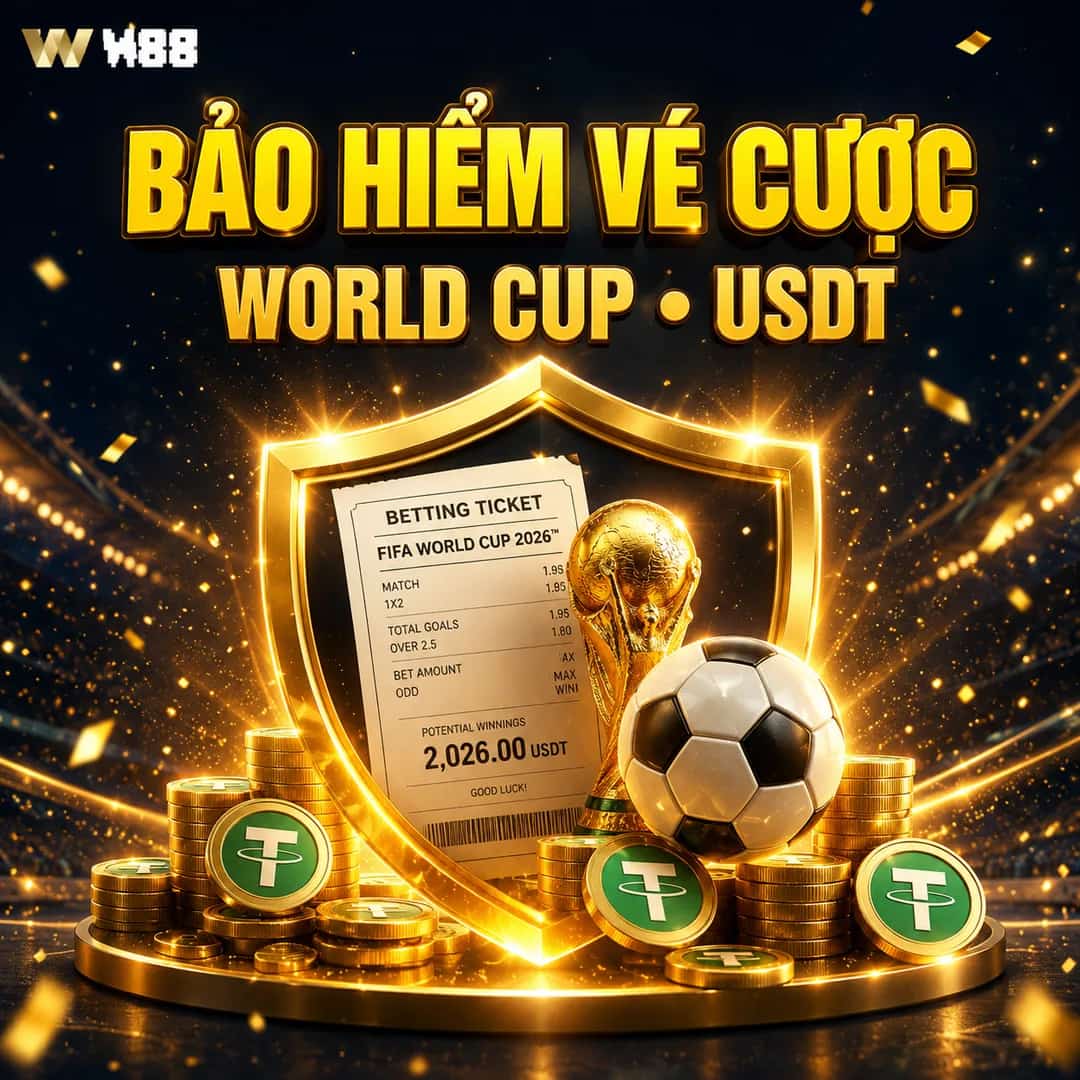 BẢO HIỂM VÉ CƯỢC THANH TOÁN CHẬM WORLD CUP 2026 (USDT)