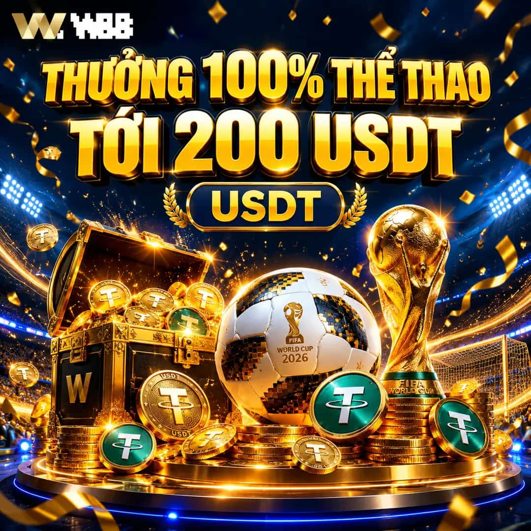 THƯỞNG 100% THỂ THAO TỚI 200 USDT CÙNG WORLD CUP 2026