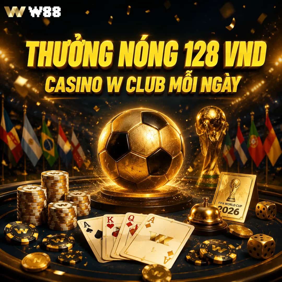 CƯỢC THỂ THAO – THƯỞNG NÓNG 128 VND TẠI CASINO W CLUB MỖI NGÀY